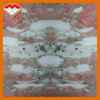 Мрамор зерна Норвегии красным белым отполированный нефритом, большая мраморная высокая плотность камня плиты
